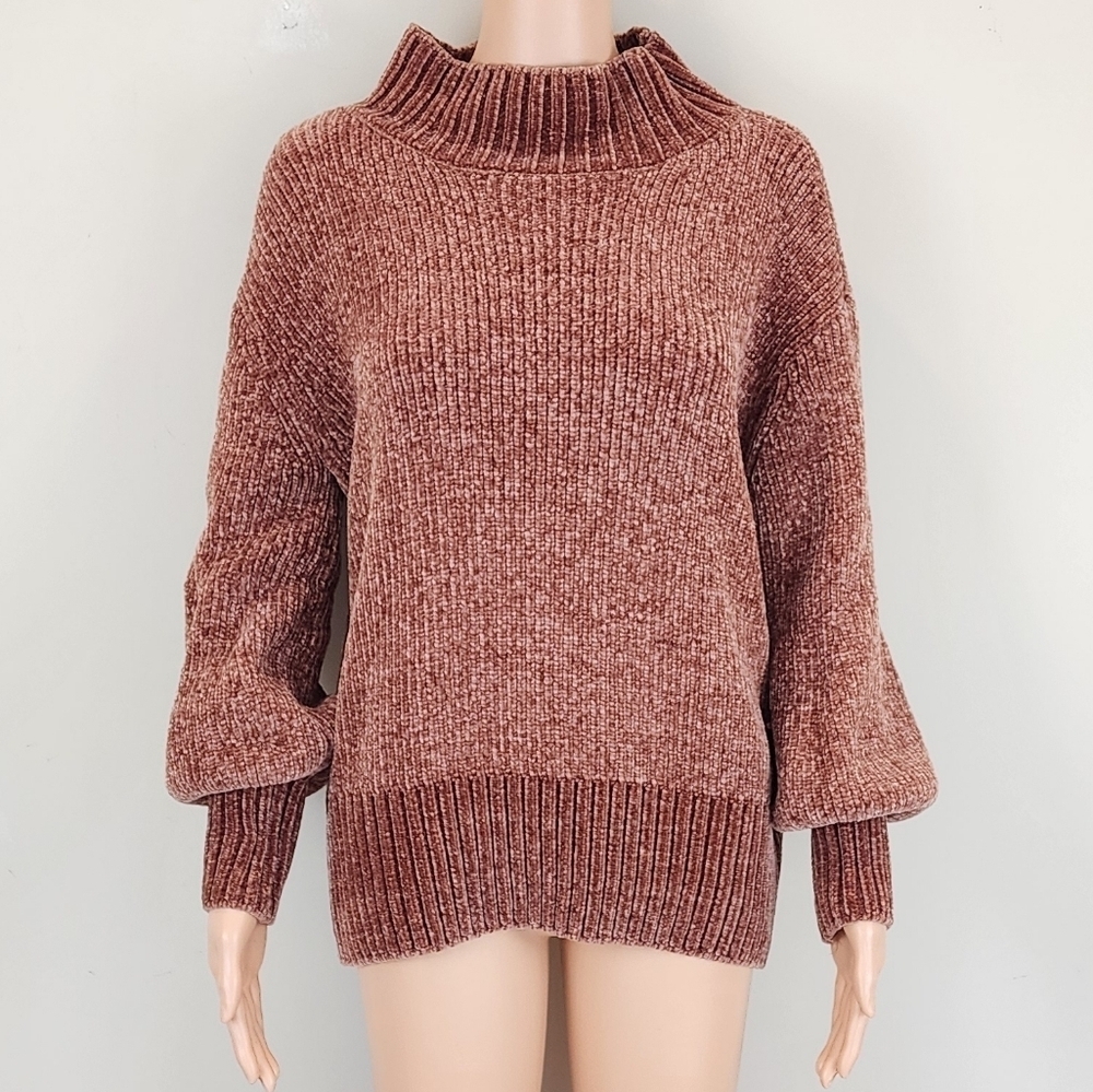Cynthia Rowley Knit Brown Long Sleeve Sweater